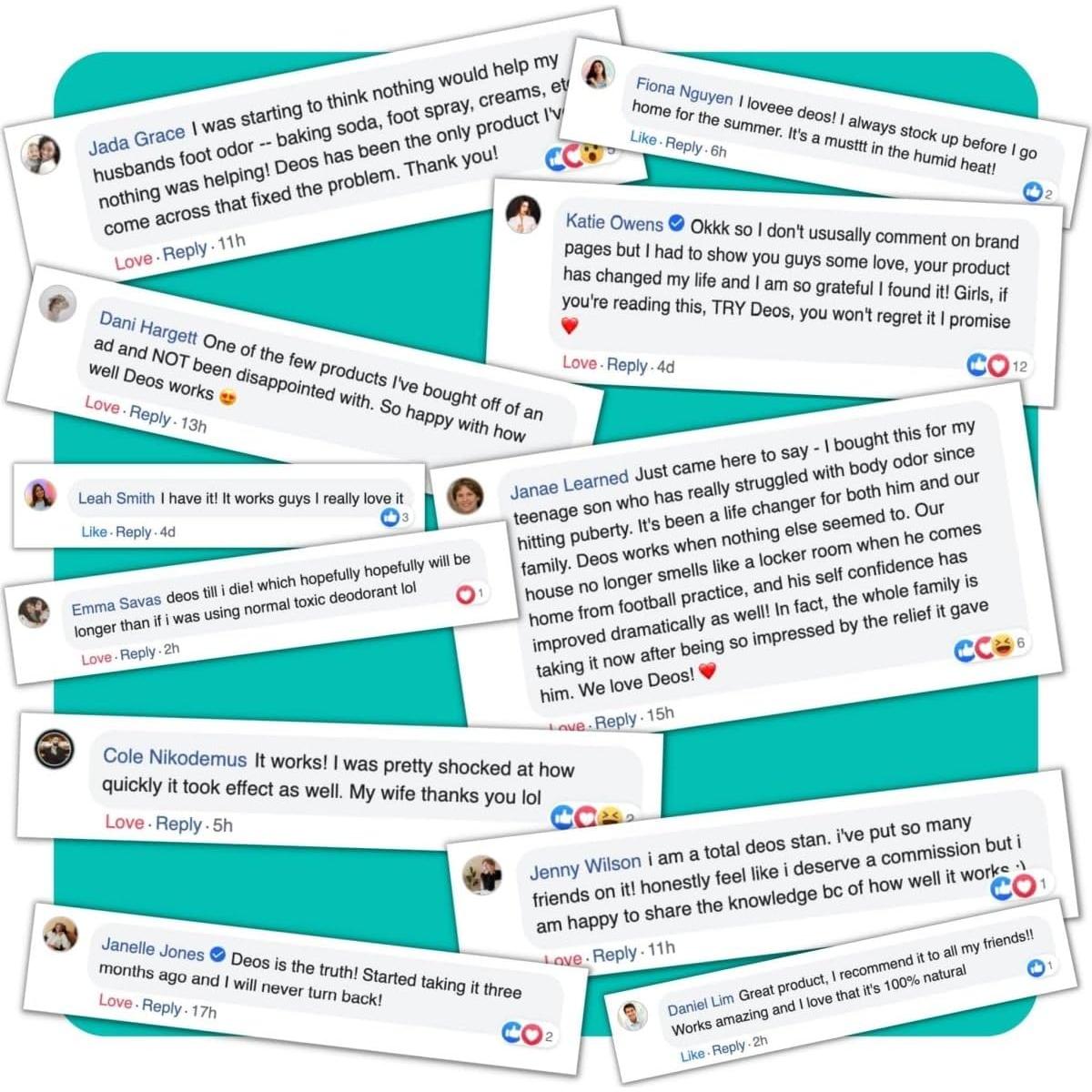 Suplemento Desodorante Interno DEOS - 30 Cápsulas Veganas de Clorofila