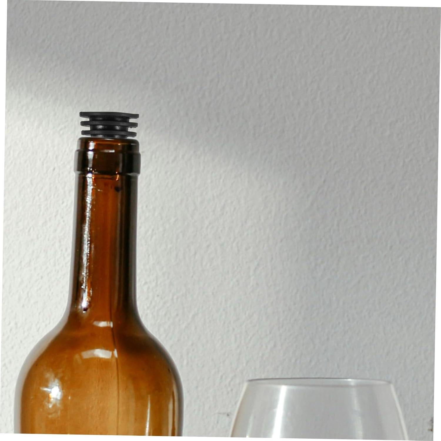 10 Tapones de Silicona para Botellas de Vino SKISUNO