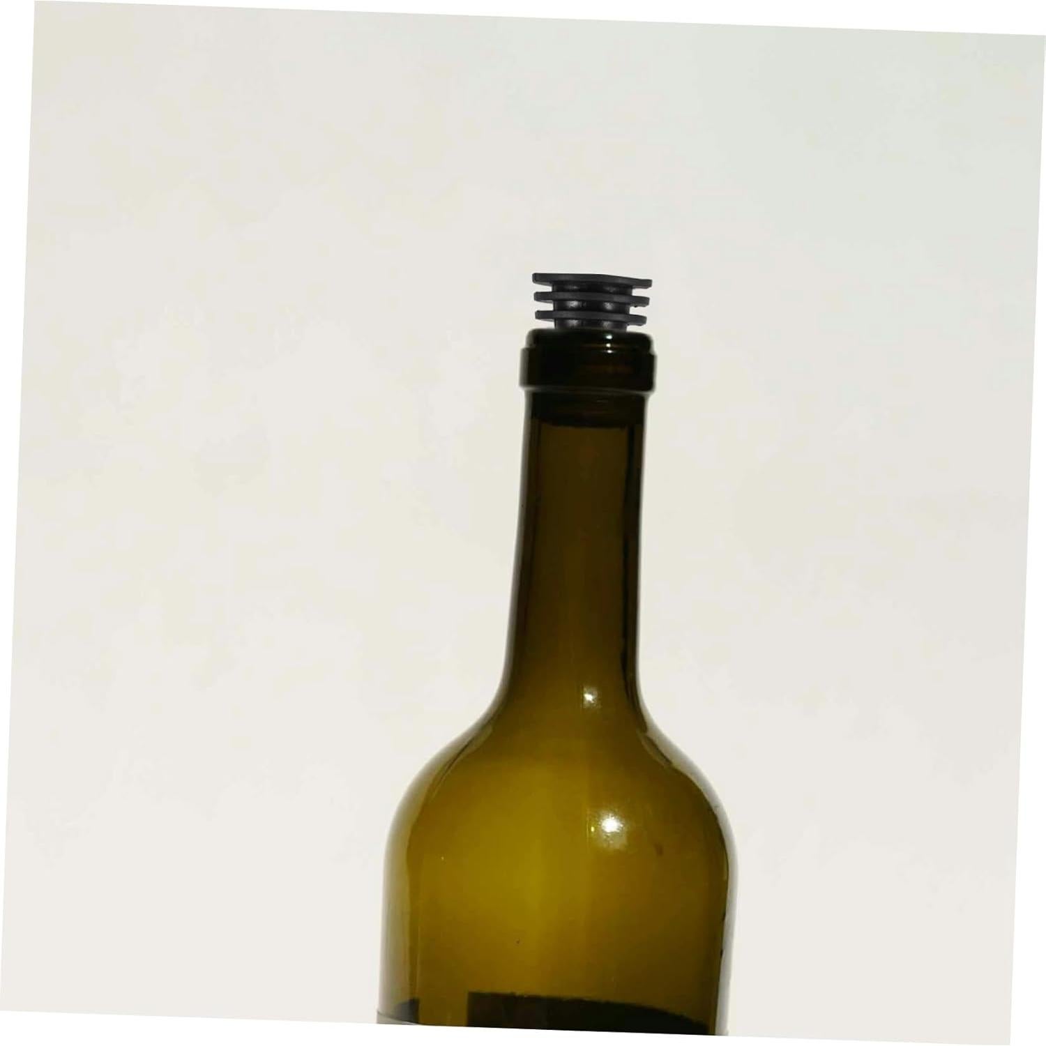 10 Tapones de Silicona para Botellas de Vino SKISUNO