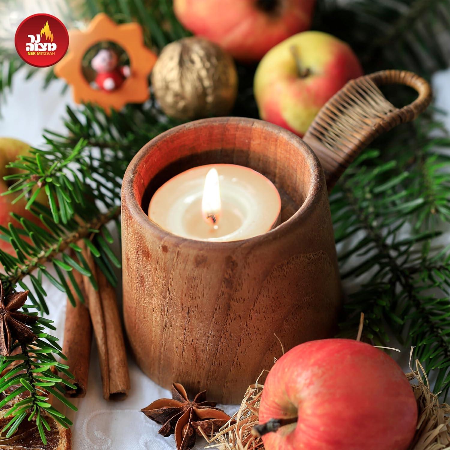 Velas Tealight Ner Mitzvah Blancas 200 Unidades 1.5 Horas