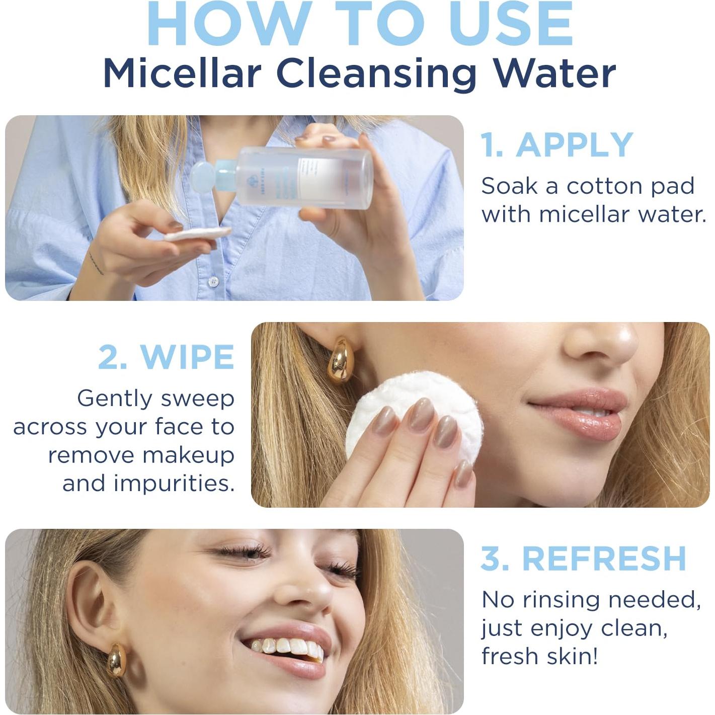 Agua Micelar Limpiadora 200 ml Árbol de la Vida - Desmaquillante con Niacinamida y Vitamina B5