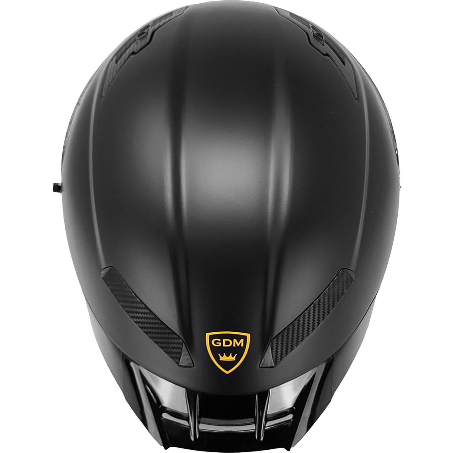 Casco GDM Demon Full Face Negro Mate para Motociclismo