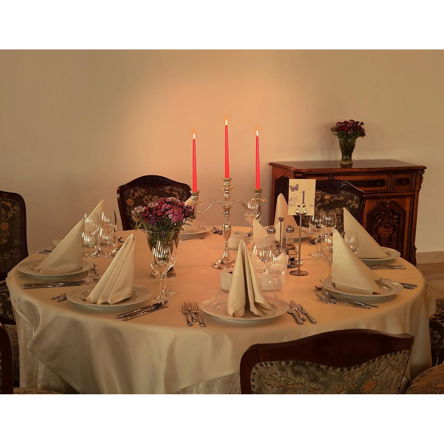 Hyoola Velas Taper Altas Rojas 30.48 cm Sin Goteo 12 Pzas