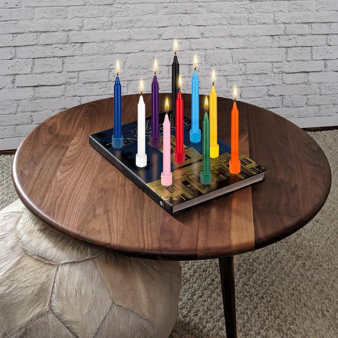 Set de 20 Mini Velas Lavanda Mega Velas 10 cm Sin Aroma