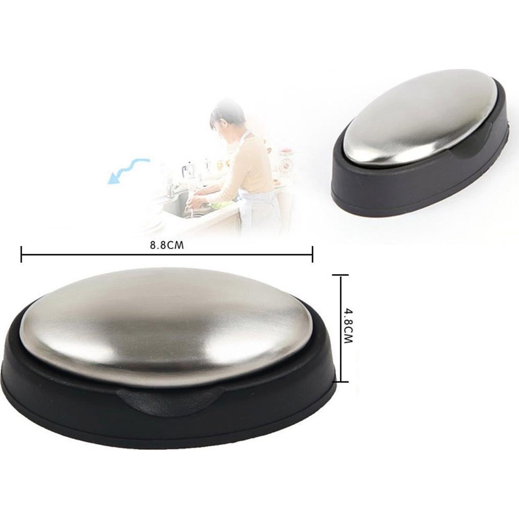 Odor Remover Kitchen Bar Eliminating Odor Remover Stainless Steel Soap with Holder