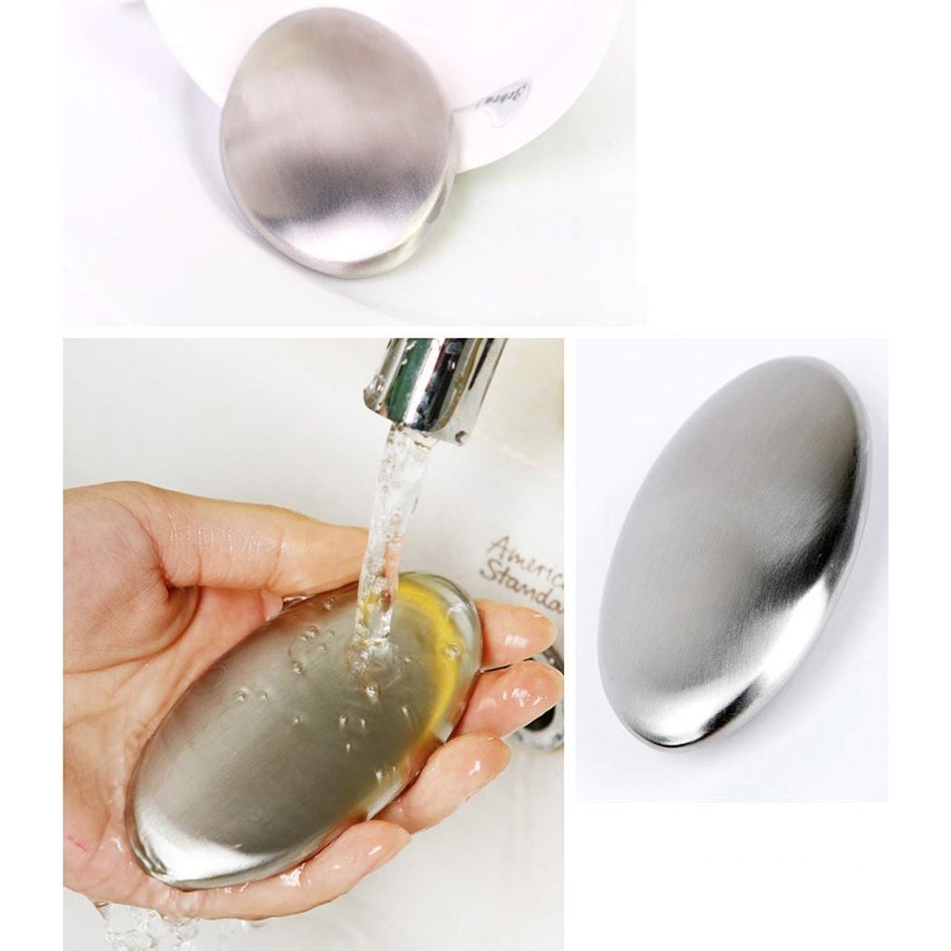 Odor Remover Kitchen Bar Eliminating Odor Remover Stainless Steel Soap with Holder