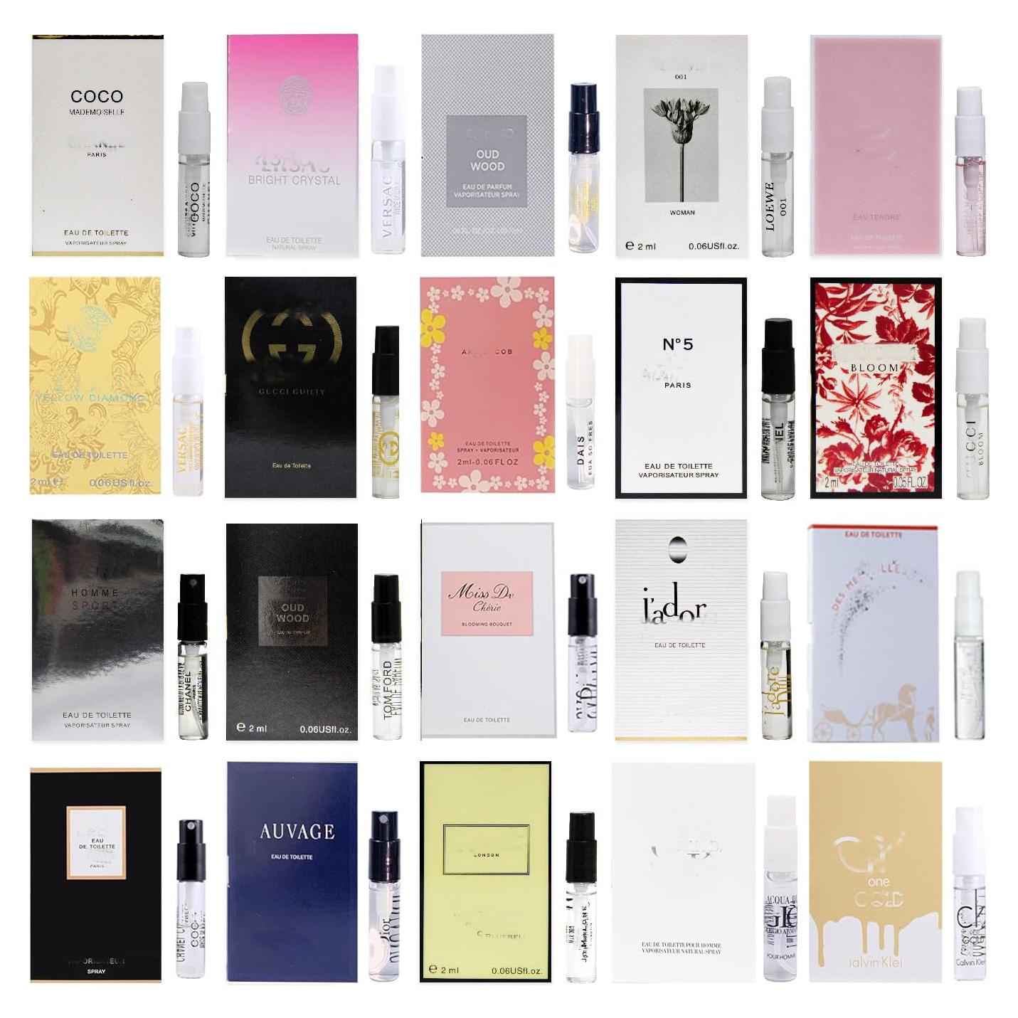 20 Muestras de Fragancias de Lujo Dirstic para Mujeres