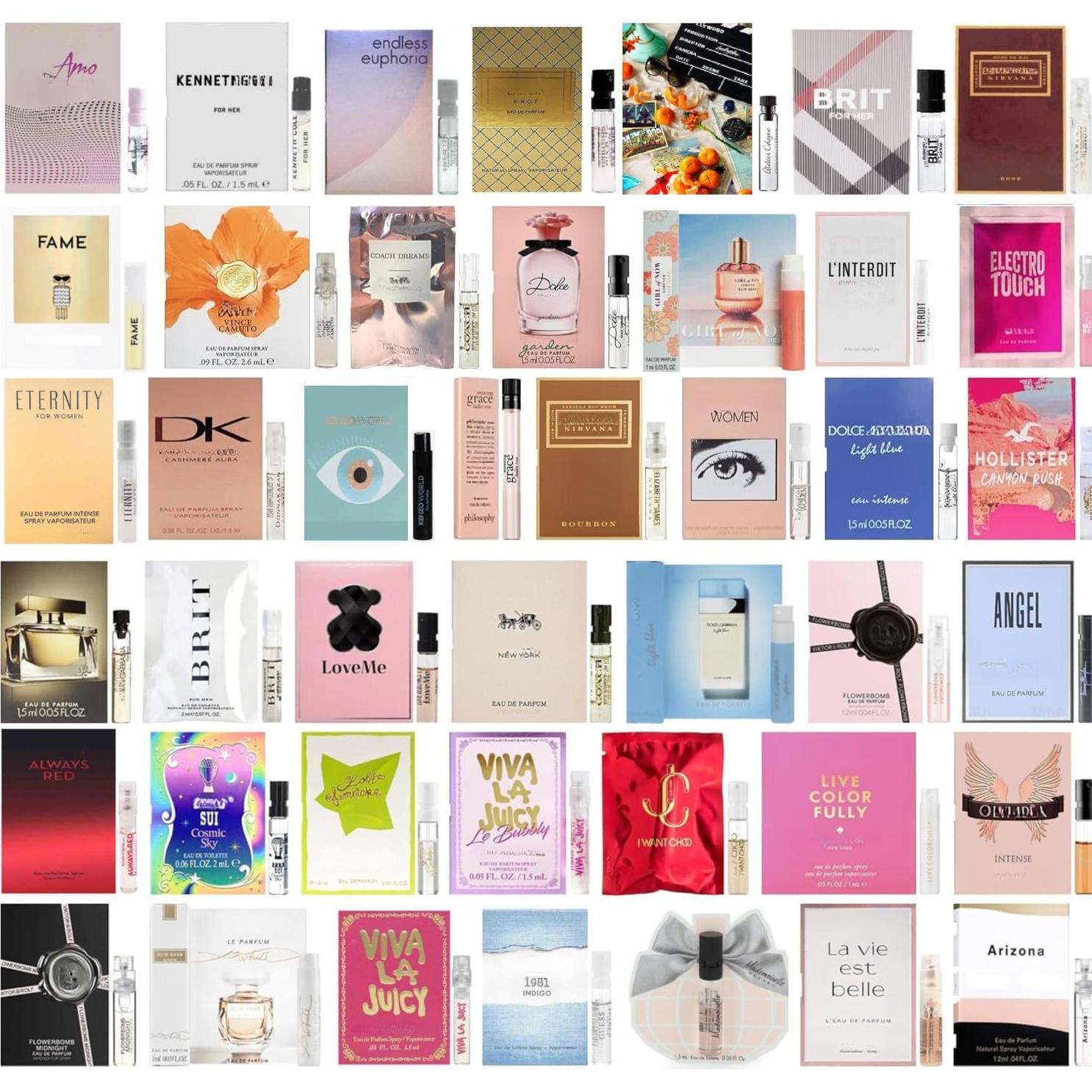 Set de Muestras de Fragancias para Mujeres - 5 Viales de 1.77 ml