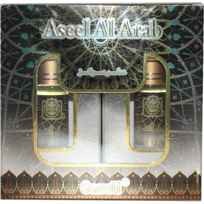Aceite de Perfume Roll-on Surrati Aseel Al Arab 6ml - Paquete de 6