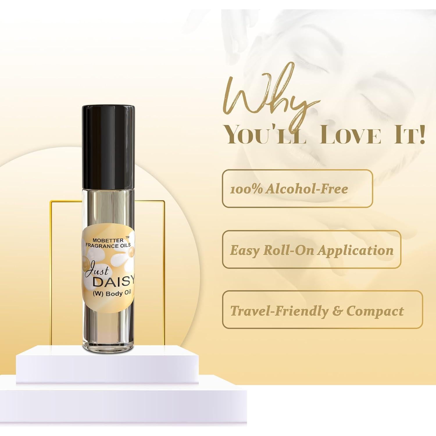 Aceite de Fragancia MoBetter Just Daisy 32g - Aroma a Pastel de Fresa