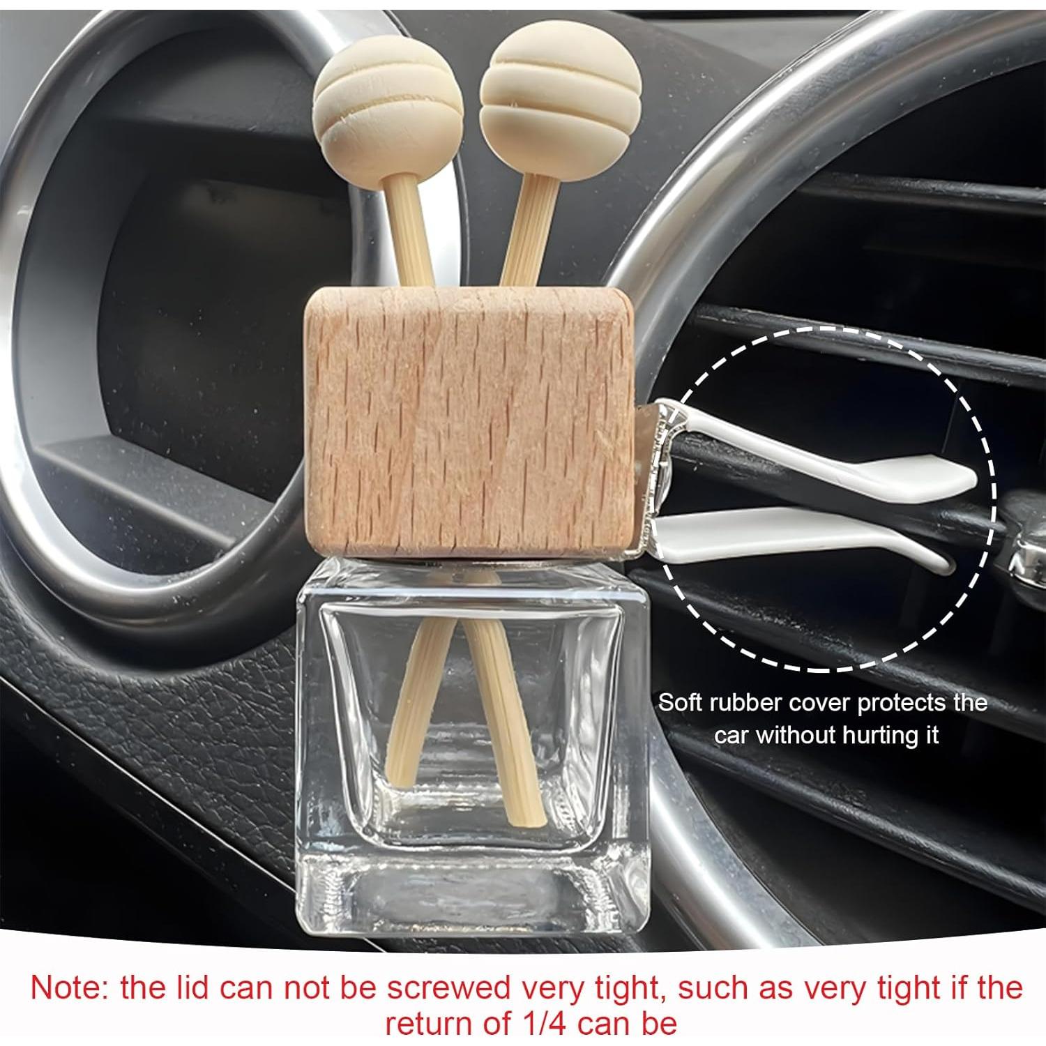 Botella Difusora de Aire Fresco KVAEY 4PCS Vidrio Recargable