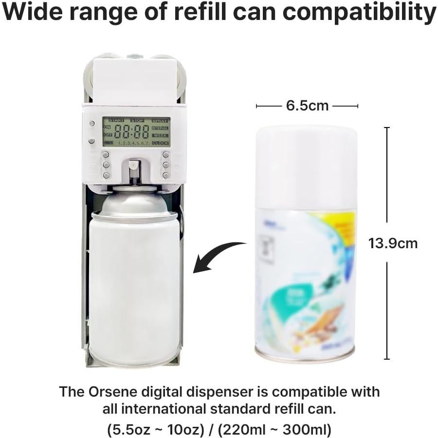 Dispensador Automático de Fragancia Orsene Gris - Programable