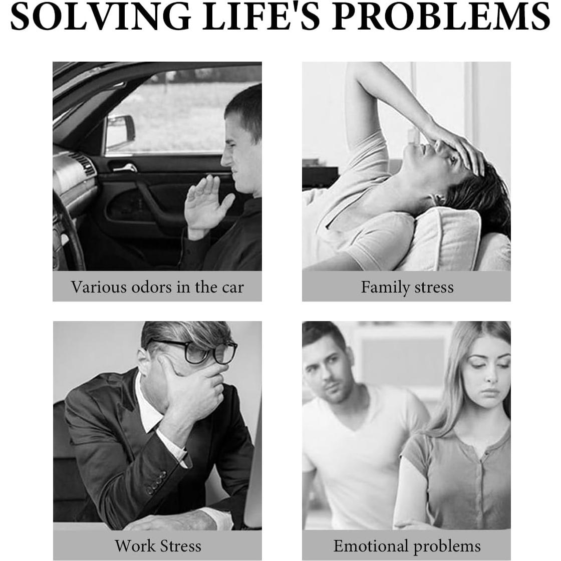 Ambientador de Auto Colgante KVAEY 2 PCS Vidrio Azul