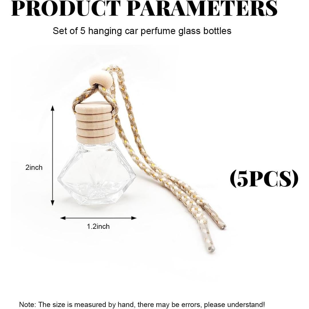 5 Ambientadores de Aire para Coche Colgantes SHMZK Rombo 8ml