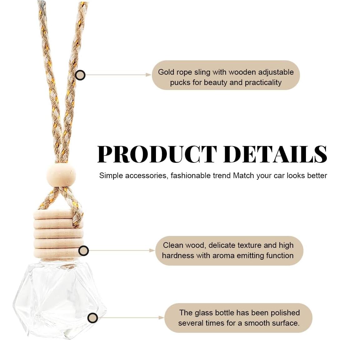 5 Ambientadores de Aire para Coche Colgantes SHMZK Rombo 8ml