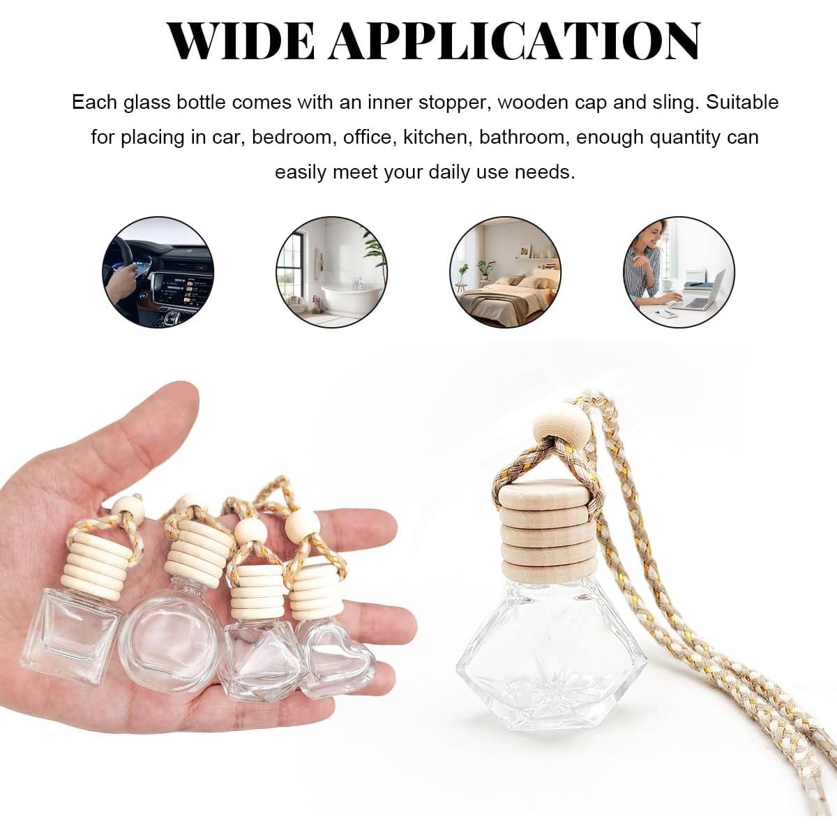 5 Ambientadores de Aire para Coche Colgantes SHMZK Rombo 8ml