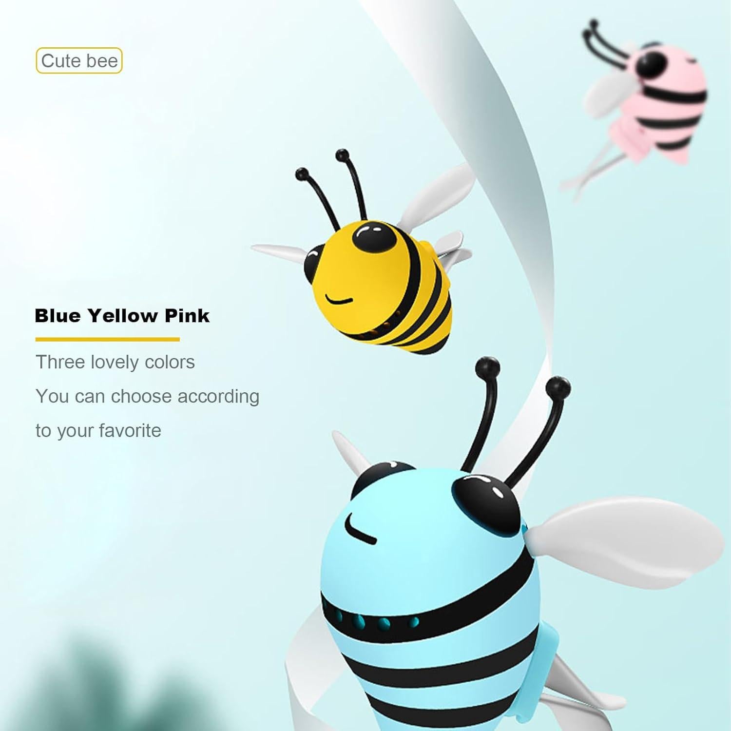 Ambientador de Auto Abeja Linda SHMZK - Clip Ventilación Rosa