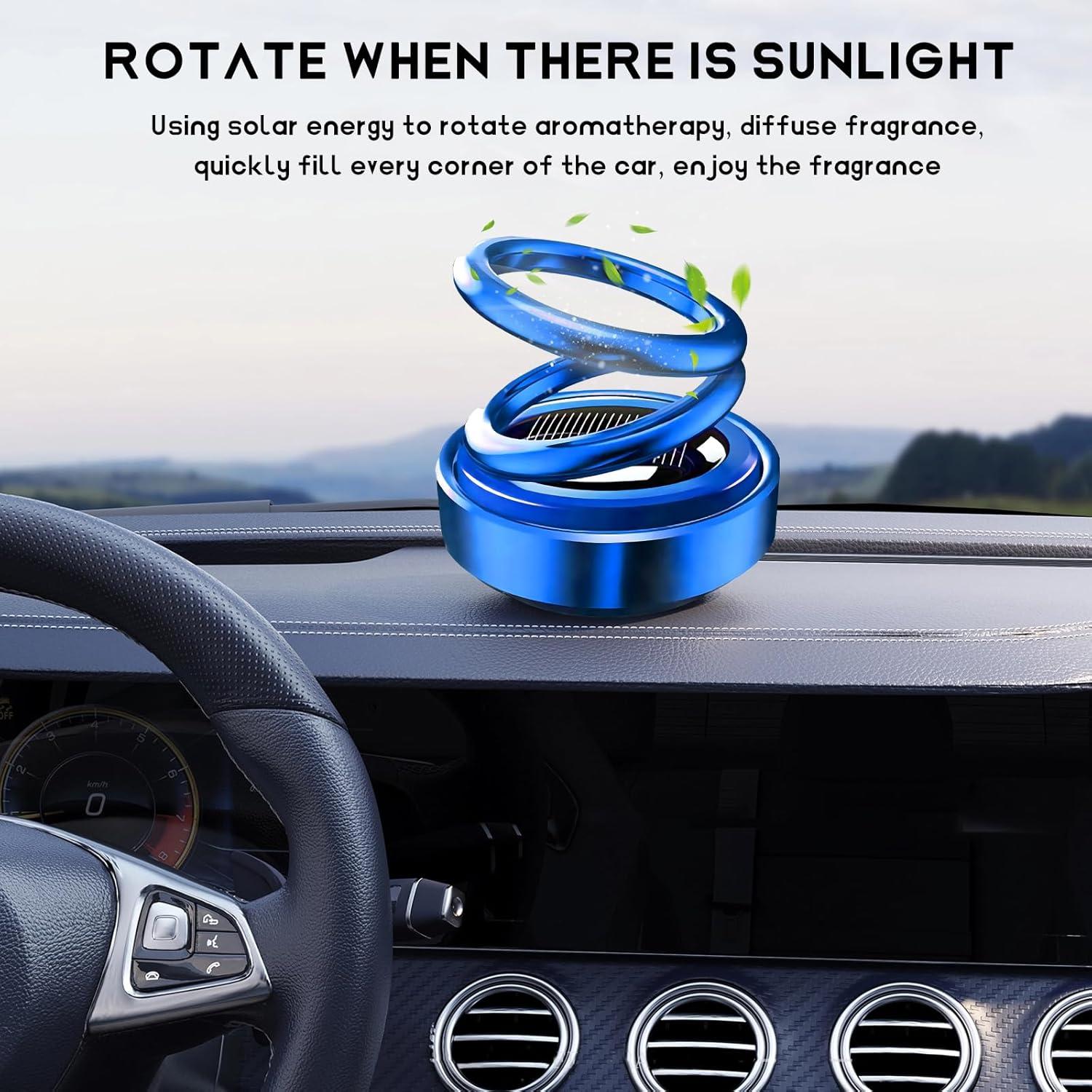 Difusor de Aromaterapia Solar para Coche DXNQ Azul