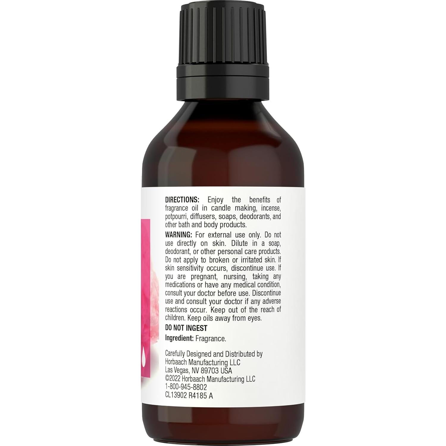 Aceite de Fragancia Algodón de Azúcar Horbäach 30ml Premium