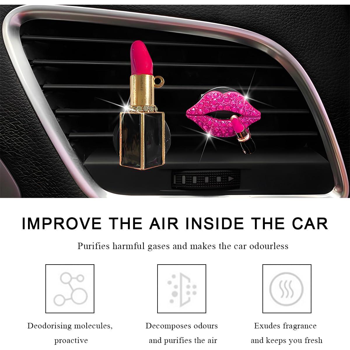 2 Clips de Ventilación Labio y Labial Yourkar con Aroma