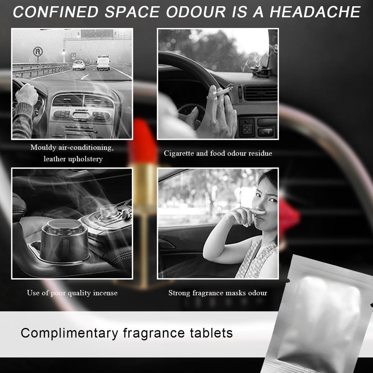 2 Clips de Ventilación Labio y Labial Yourkar con Aroma