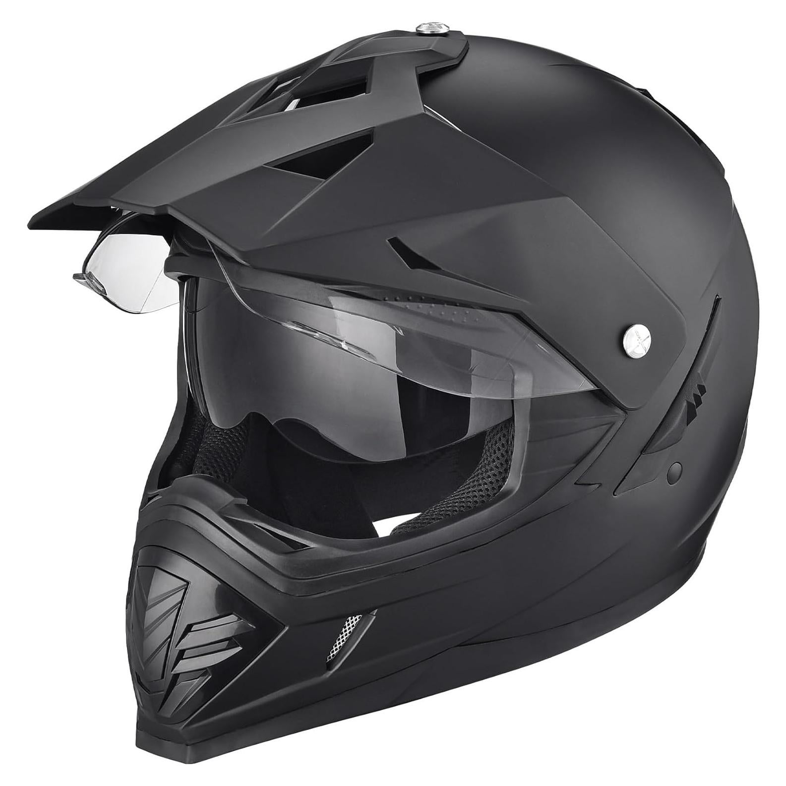 Casco AHR Doble Deporte Negro Mate Tamaño Pequeño