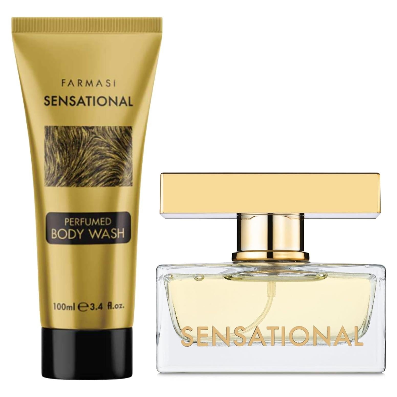 Set Gel de Ducha y Agua Perfumada Farmasi Sensacional 100ml + 50ml