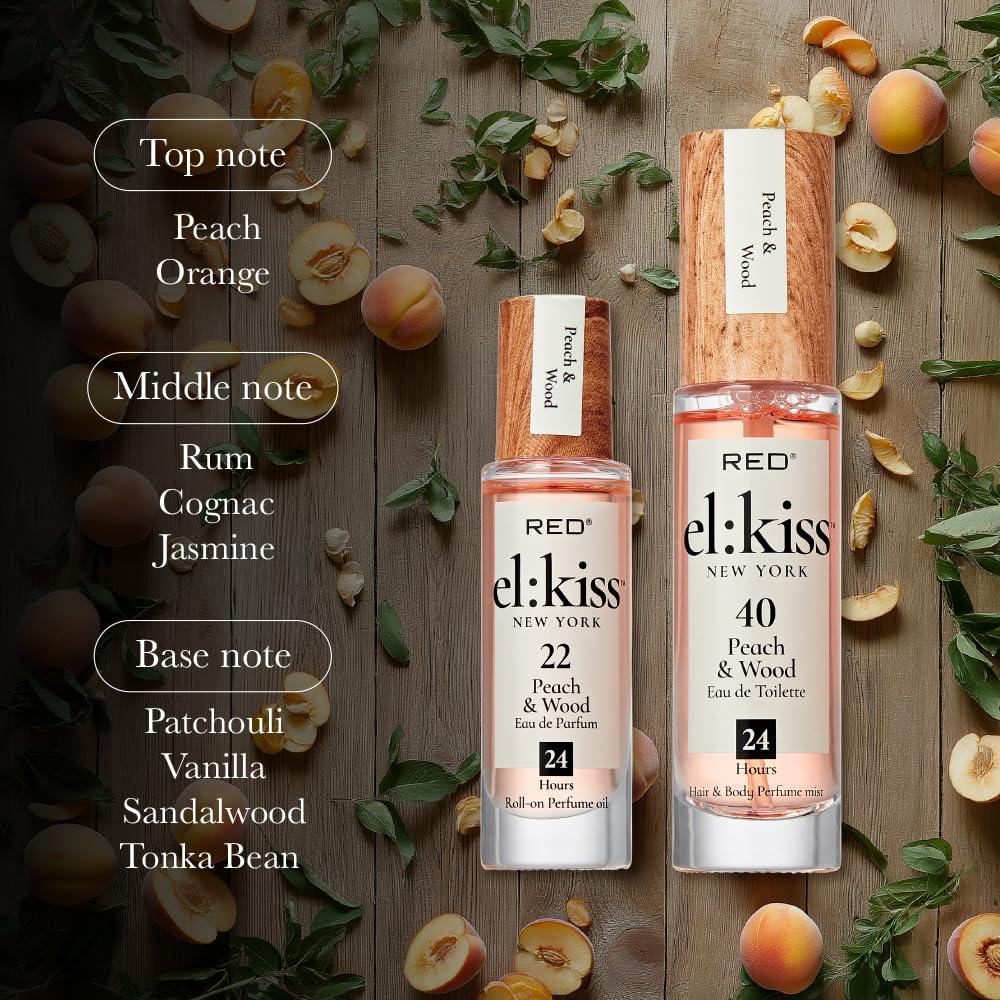 Bruma Corporal y Perfume para Cabello El:KISS 30mL - Durazno y Madera