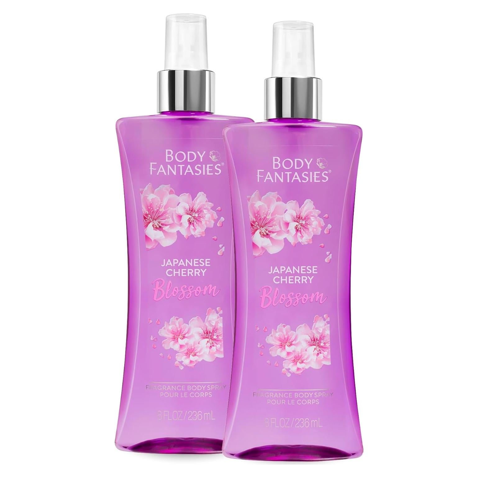 Body Fantasies Spray Corporal Flor de Cerezo Japonés 236 ml - Pack 2
