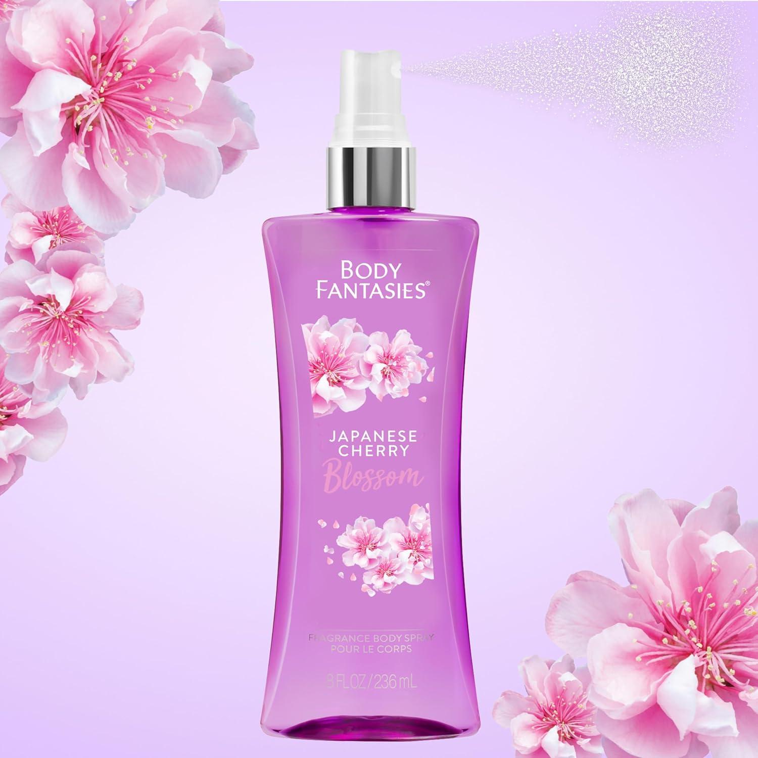 Body Fantasies Spray Corporal Flor de Cerezo Japonés 236 ml - Pack 2