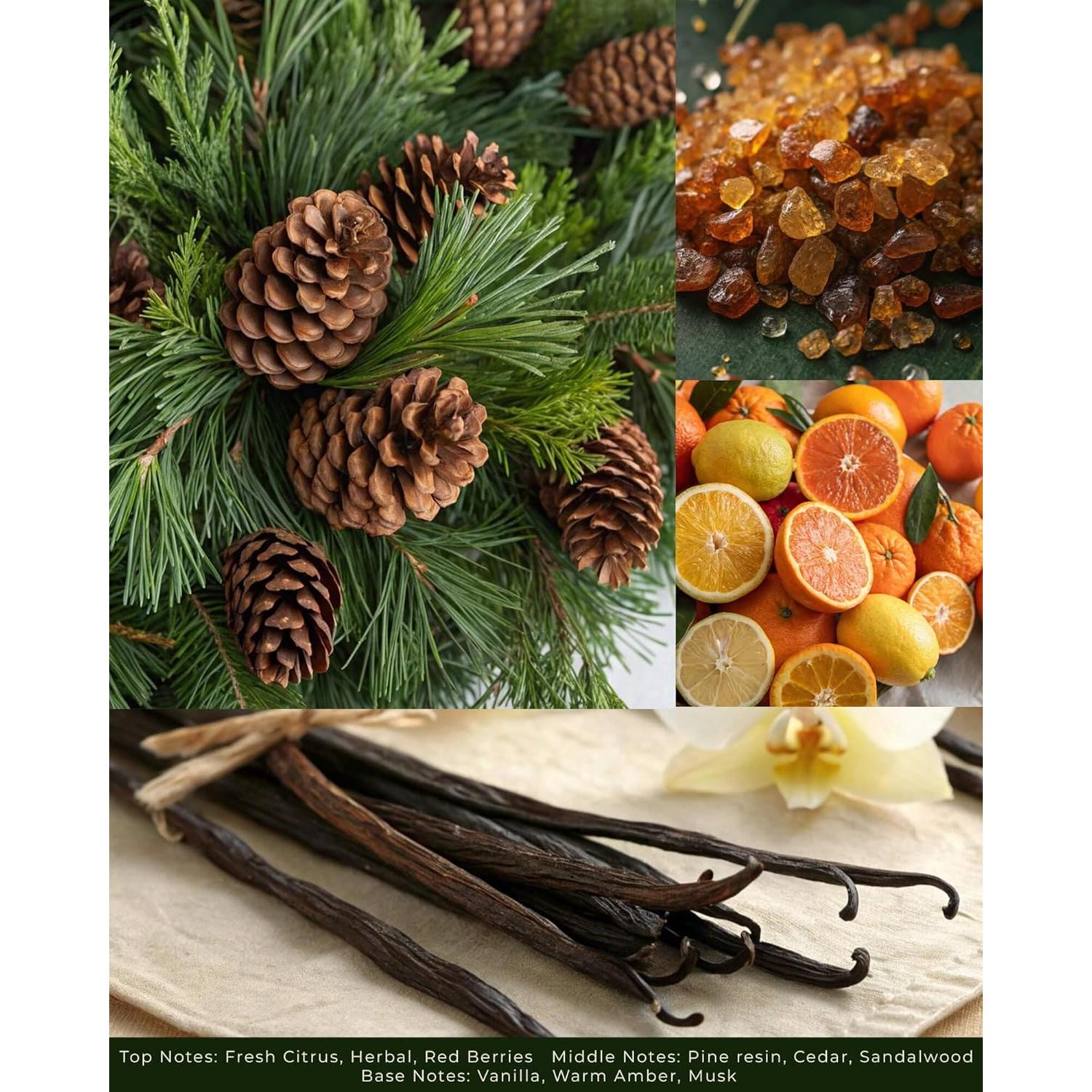 Vela Aromática de Cedro Balsámico 1771 Aromas - 3 Mechas - 100% Cera de Soja - 40 Horas de Quema