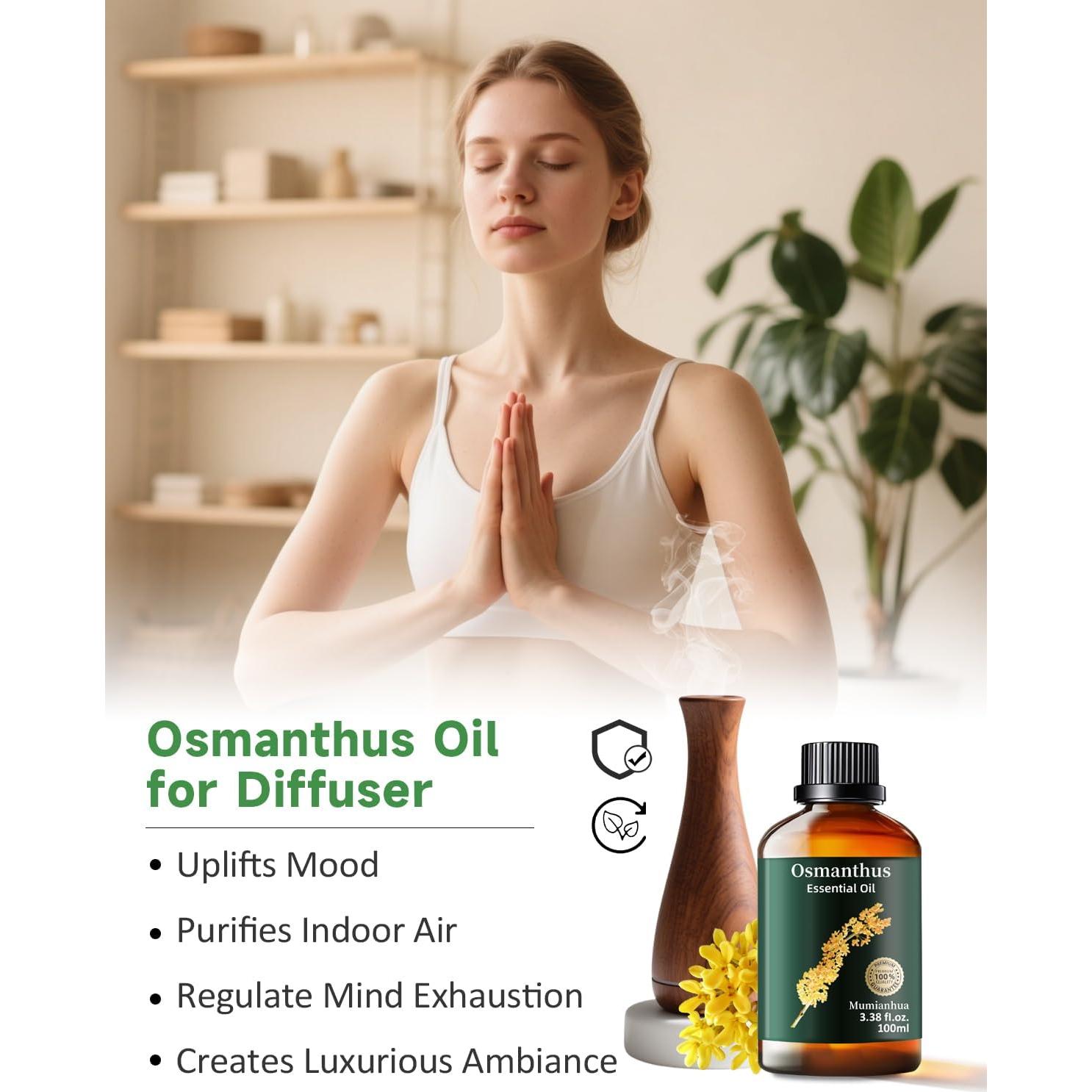 Aceite Esencial de Osmanthus 100% Puro 100 ml - Cuidado de la Piel y Difusor