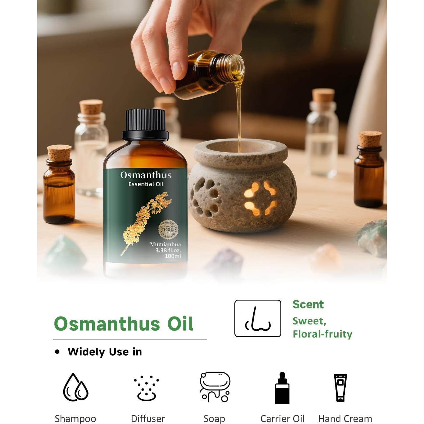 Aceite Esencial de Osmanthus 100% Puro 100 ml - Cuidado de la Piel y Difusor