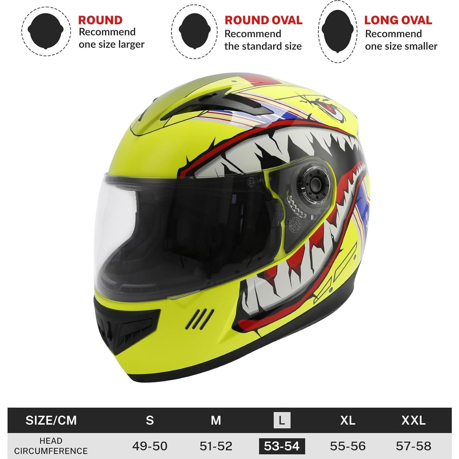 Casco Infantil SLMOTO Boca de Tiburón Rosa DOT M-L-XL