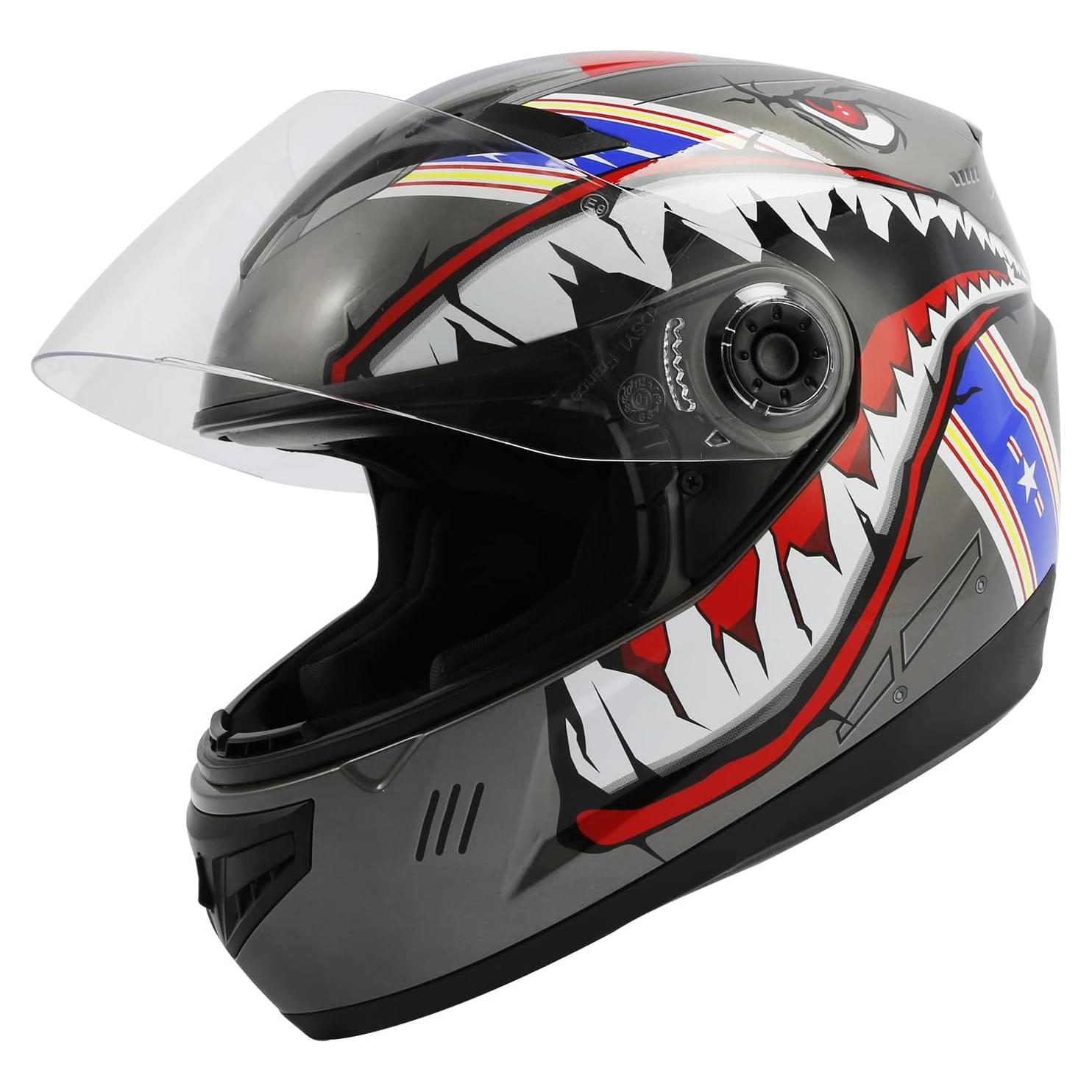 Casco Infantil SLMOTO de Motocross - Boca de Tiburón - Talla L