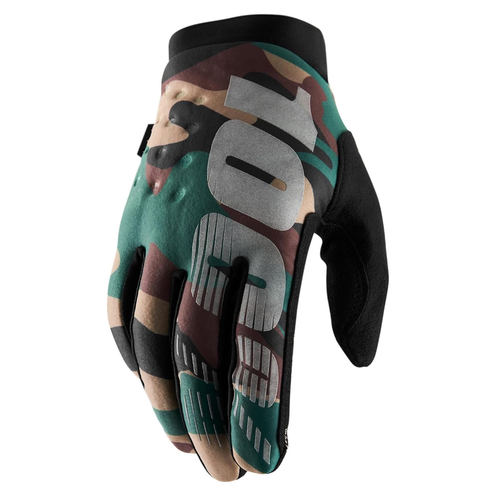 Guantes de Motocross 100% Brisker Rosa Neón Talla Grande