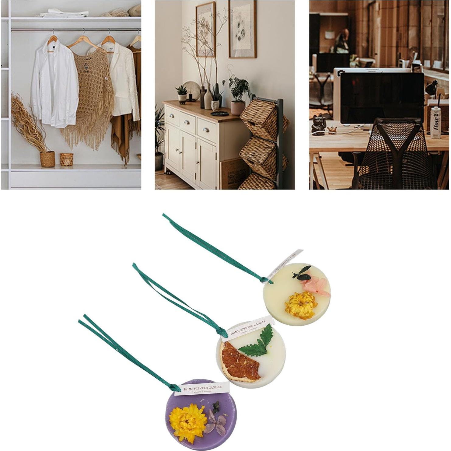 Tabletas de Cera Aromaterapia 3pcs - Fragancia Flor de Durazno