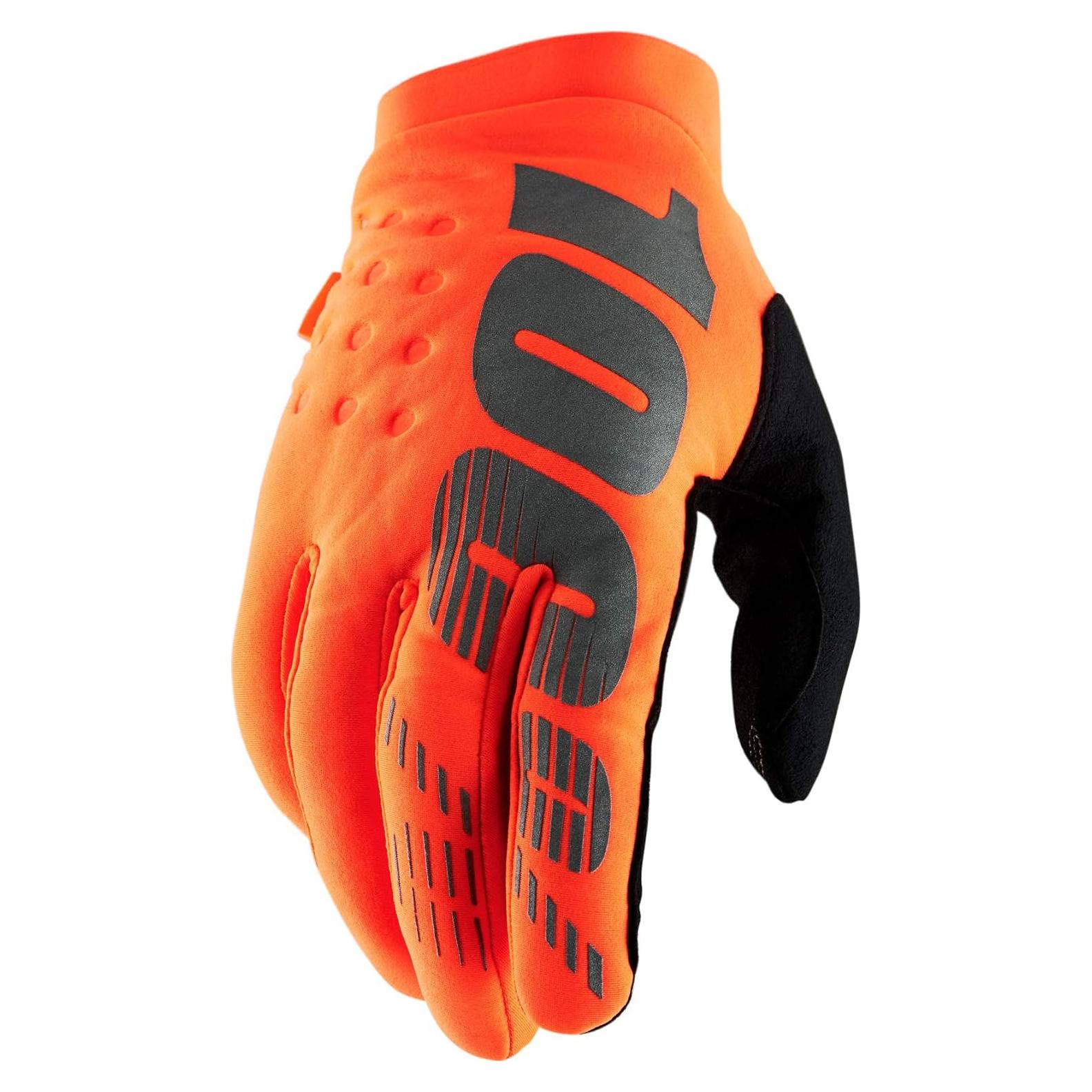 Guantes de Motocross 100% Brisker Rosa Neón Talla Grande