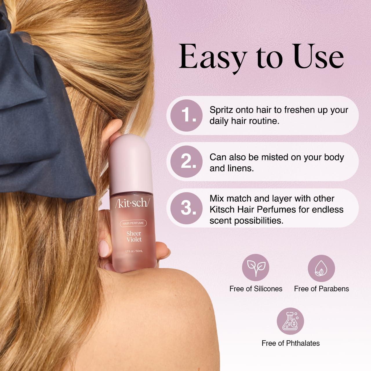 Perfume Capilar Kitsch 50ml - Aroma Frutal Violeta y Frambuesa