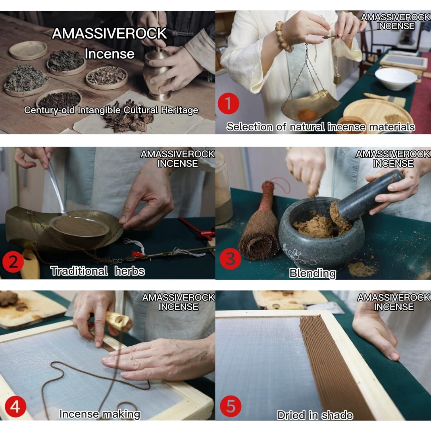 Varitas de Incienso Osmanthus AMASSIVEROCK 21 cm - Natural