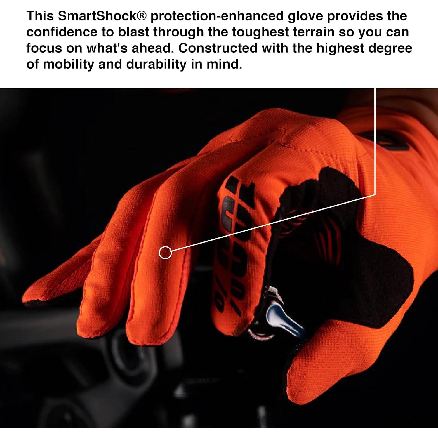 Guantes de Motocross 100% Cognito D30 Verde Ejercito/Negro