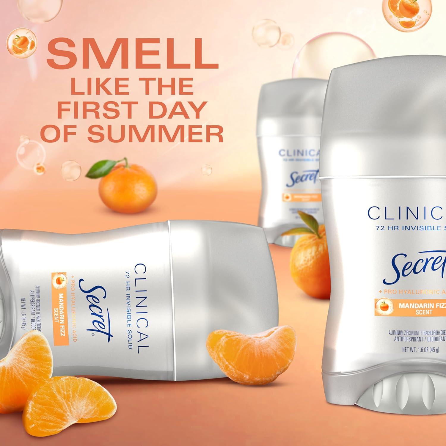 Desodorante Antitranspirante Secret Mandarina Burbujeante 45g