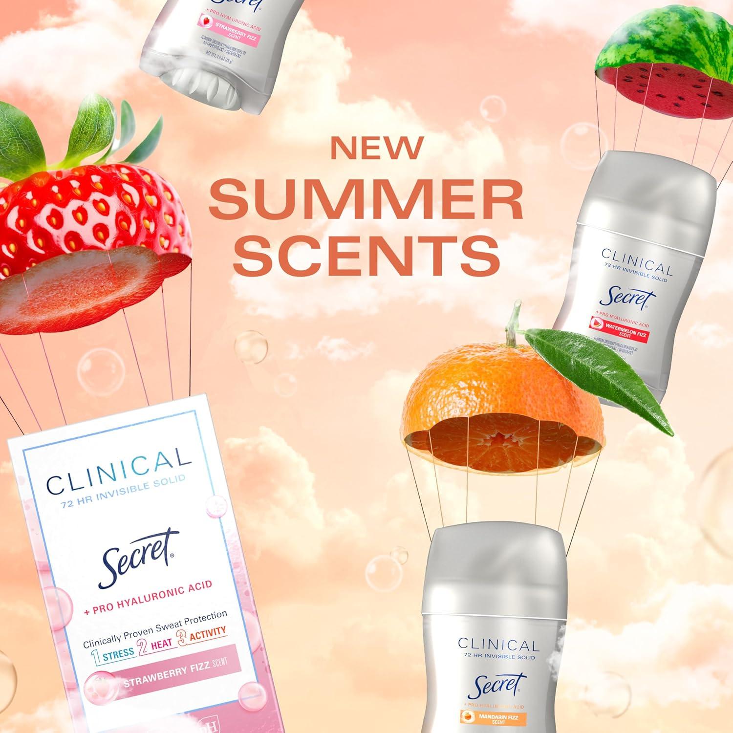 Desodorante Antitranspirante Secret Mandarina Burbujeante 45g