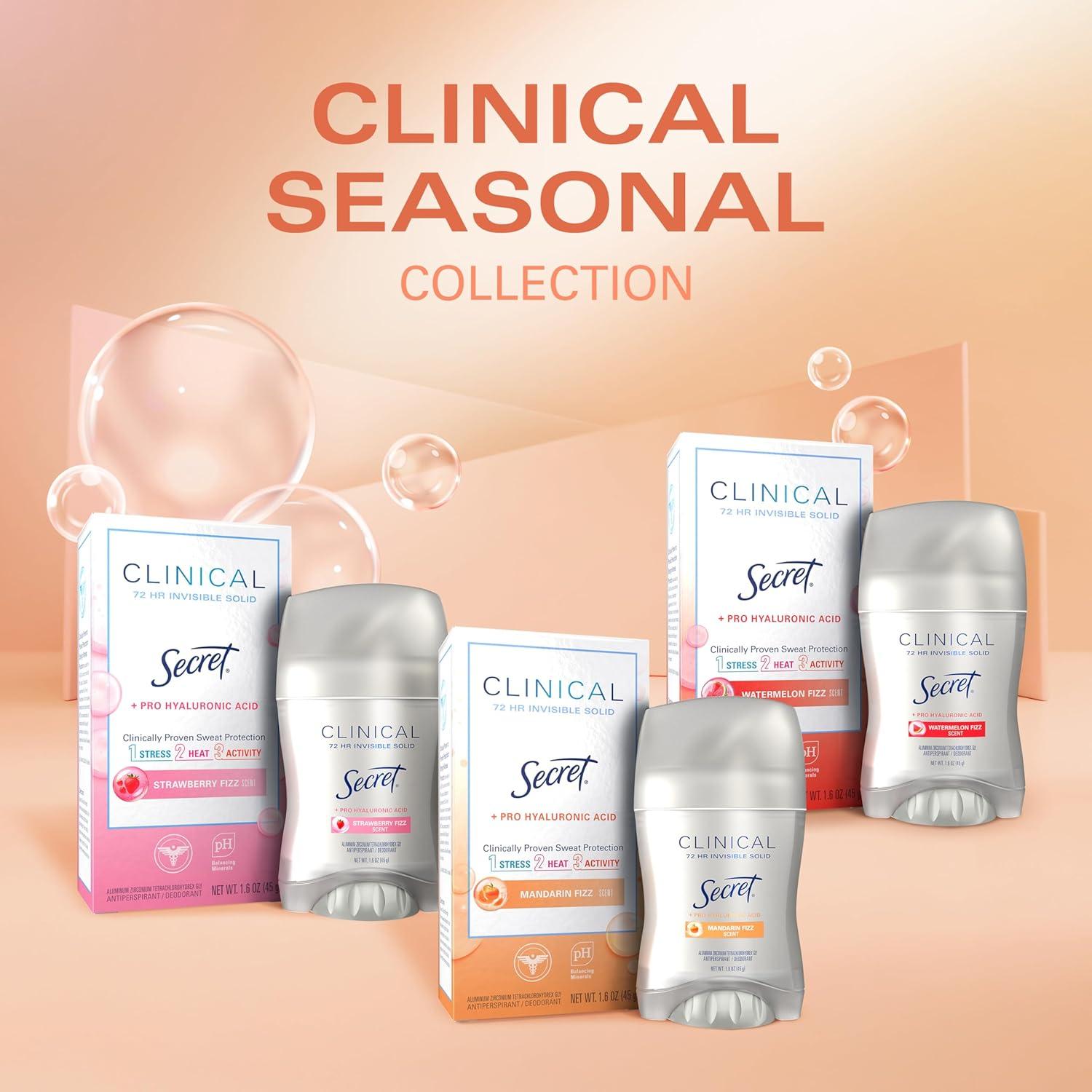 Desodorante Antitranspirante Secret Mandarina Burbujeante 45g