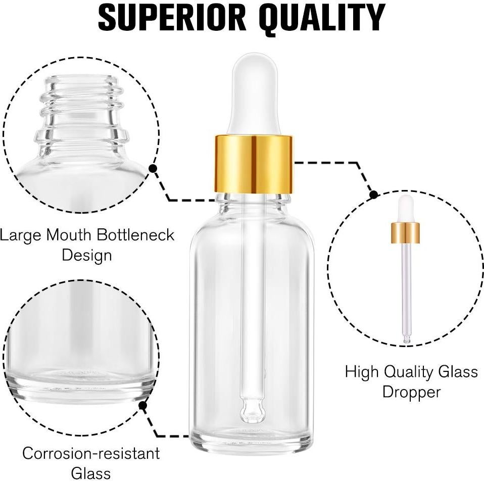 Botellas de Cuentagotas PrettyCare 63 Piezas 60ml con Accesorios