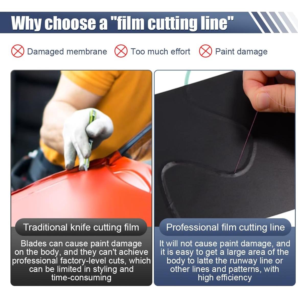 Cinta de corte de vinilo BDZMC 5m para automóviles y motos