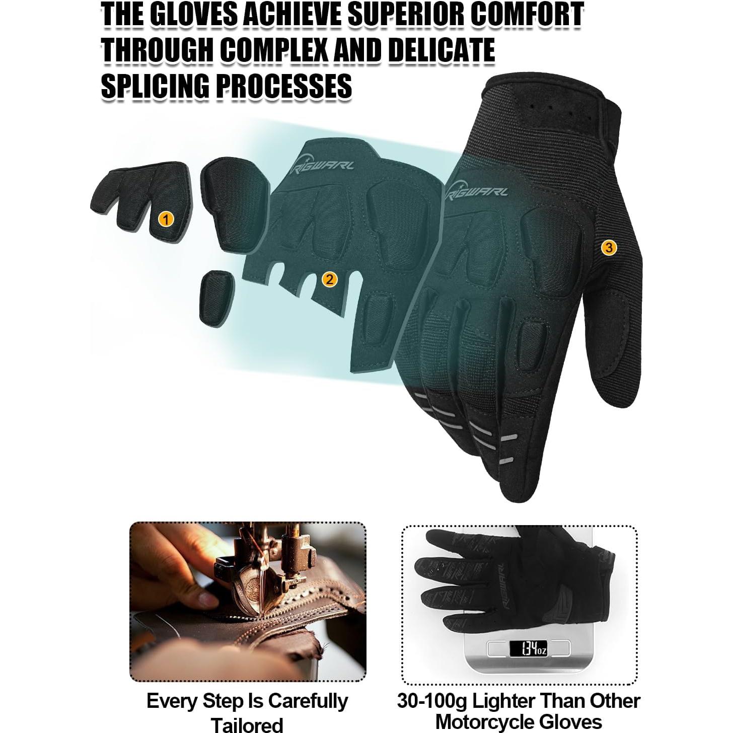 Guantes RIGWARL para Ciclismo Unisex con Dedos Táctiles