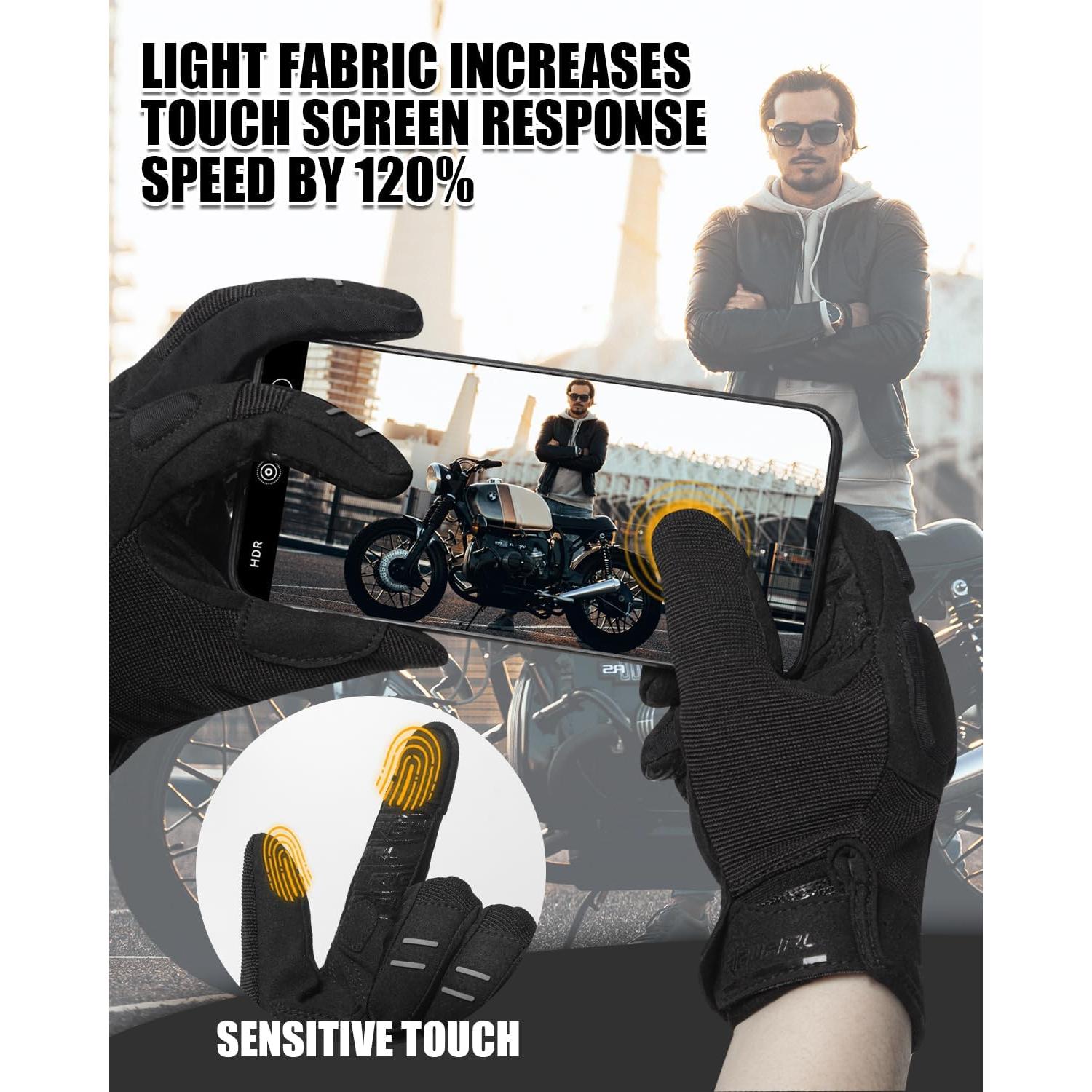 Guantes RIGWARL para Ciclismo Unisex con Dedos Táctiles