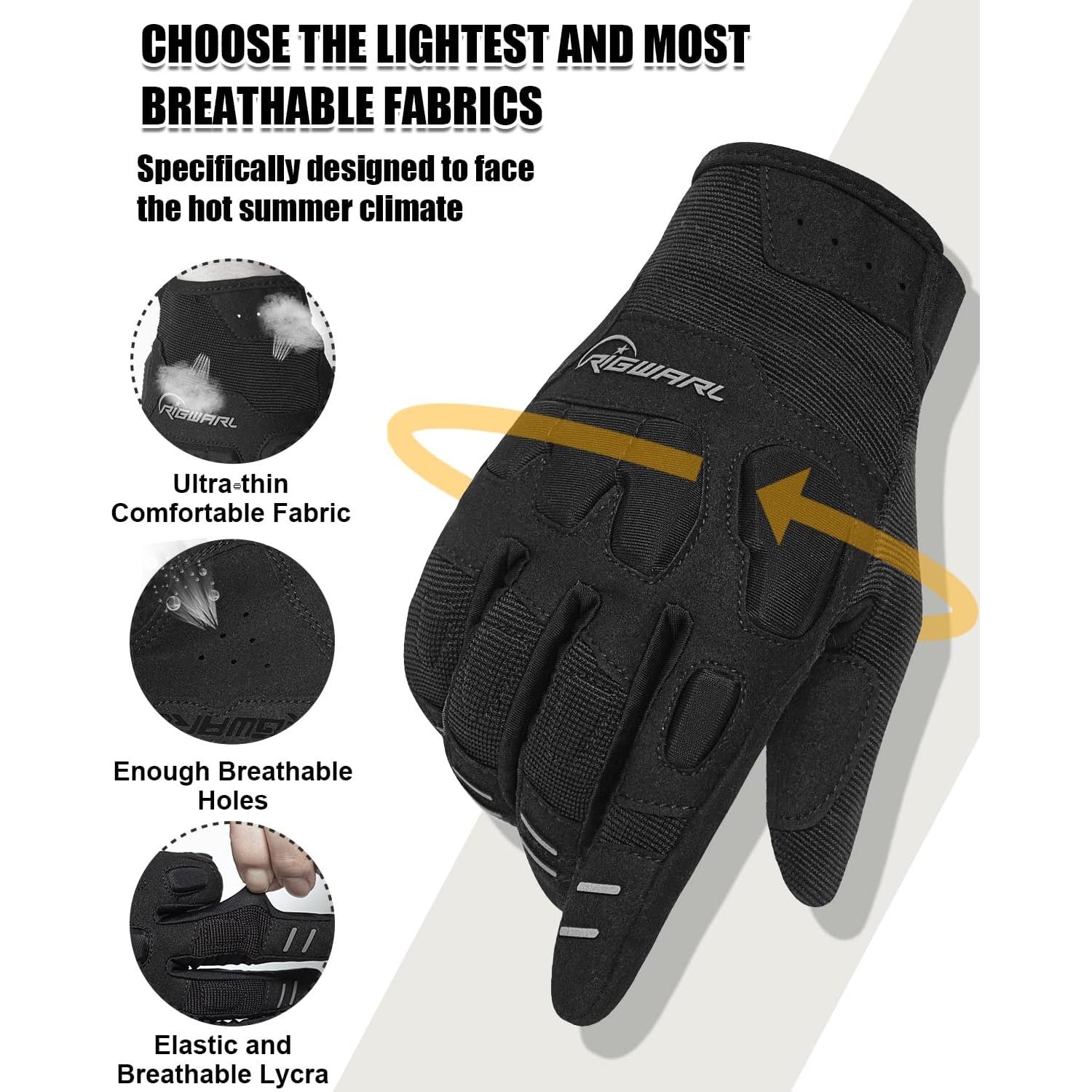 Guantes RIGWARL para Ciclismo Unisex con Dedos Táctiles