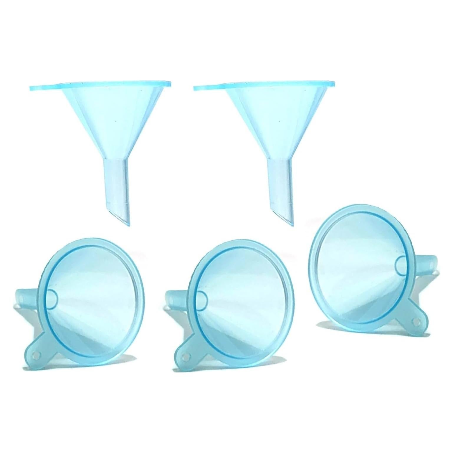 Mini Embudo 5-Pack TitanOwl para Cocina y Laboratorio Azul
